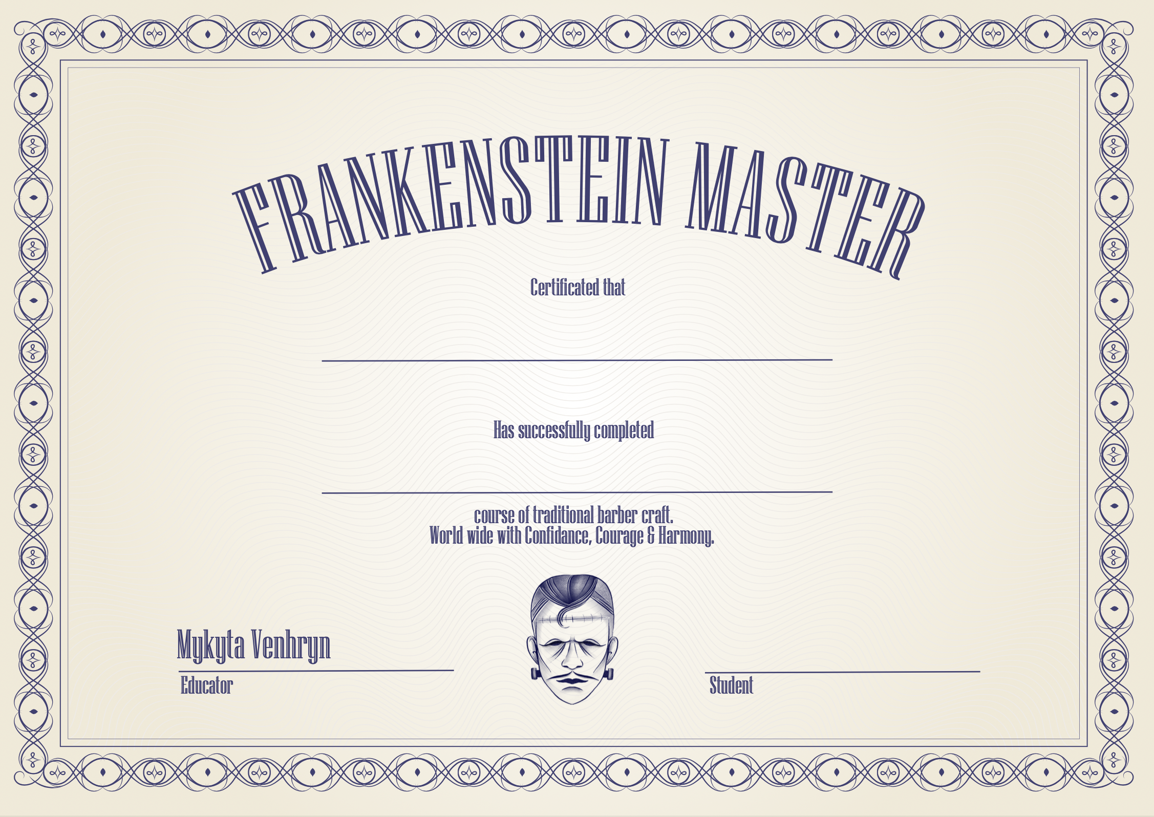 Blueprint Official Certificate